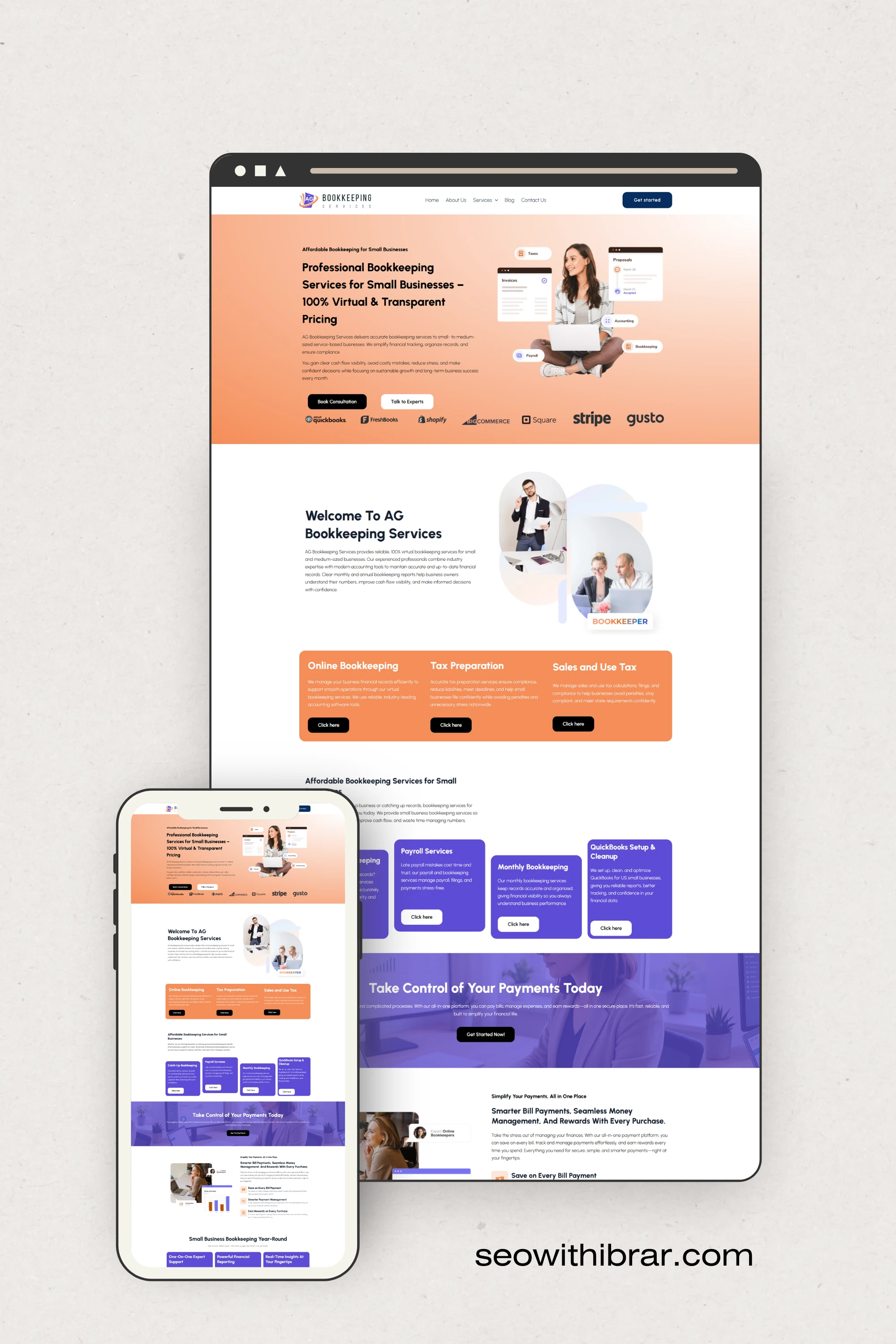 AG Bookkeeping website